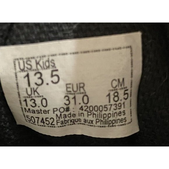 VANS Old Skool  Kids size  13.5  Black Suede  Flame Skate sneakers Shoes - Picture 8 of 8